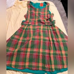 Plaid ModCloth adorable double layered dress